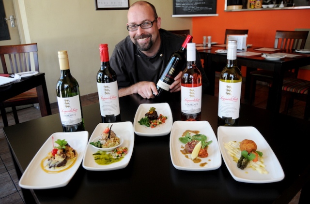 PERFECT PAIRNG: Chef John Burger has come up with a range of dishes for the Weekend Post Wine & Dine event at The Granary in Richmond Hill on Saturday November 23. Each dish has been carefully matched to a wine from the Leopard’s Leap stable PHOTOGRAPH: JUDY DE VEGA